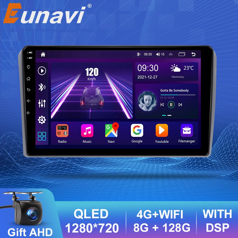 

Eunavi Android 10 Car Radio For Audi A3 2 8P 2003-2013 S3 2 2006-2012 RS3 1 2011 2012 Multimedia Player Carplay GPS 2Din 2 Din
