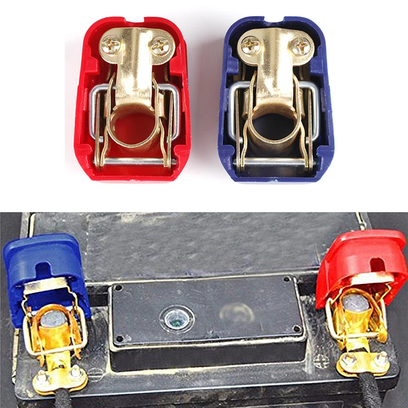 1 Pair Positive & Negative Electrode Quick Release Lift Off Connector Clamps Car Battery Terminals Accessories |