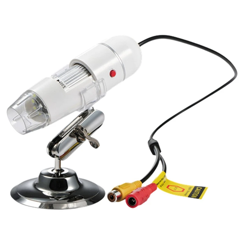

400X-1000X USB-микроскоп, профессиональный Coms-датчик, TV/AV-интерфейс, цифровой микроскоп для электроники с американской вилкой