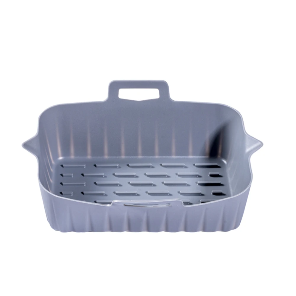 2022 New Rectangle Shaped Low Cost Promotion Pot Liners Insert Tray Pad Basket Air Fryer Silicone Pan