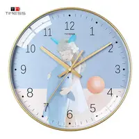 TIMESS Cute Cartoon Wall Clocks Modern Design Living Room Timepiece Home Fashion Modern Minimalist Decoration Quartz Clock