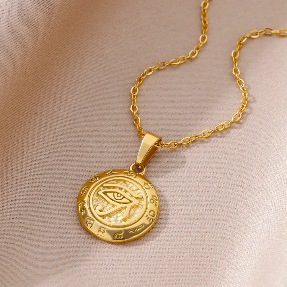 Ожерелье из нержавеющей стали с распятием для женщин ожерелье золотого цвета