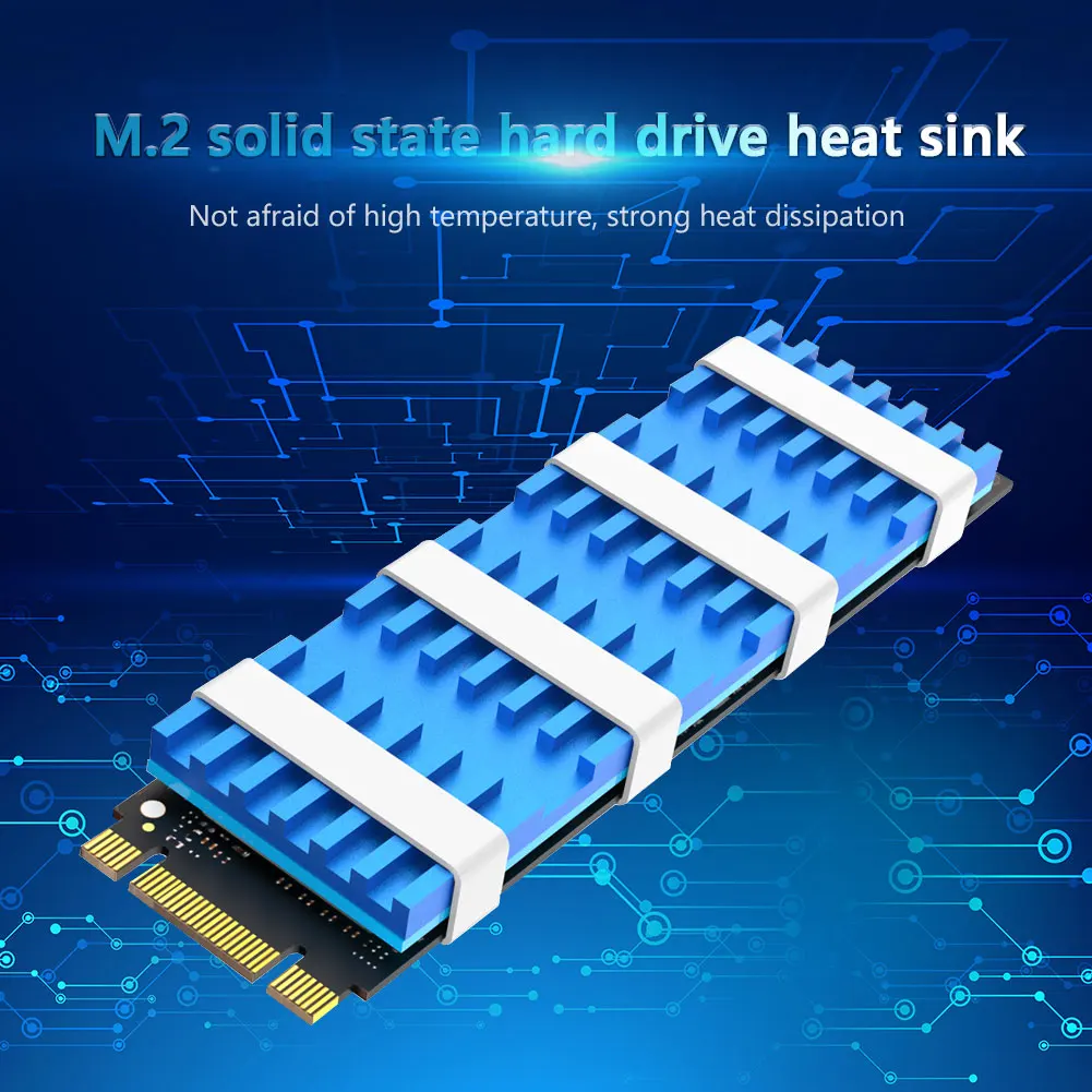 Алюминиевый Охлаждающий радиатор M.2 2280 SSD теплоотвод NGFF PCIE NVME твердотельный