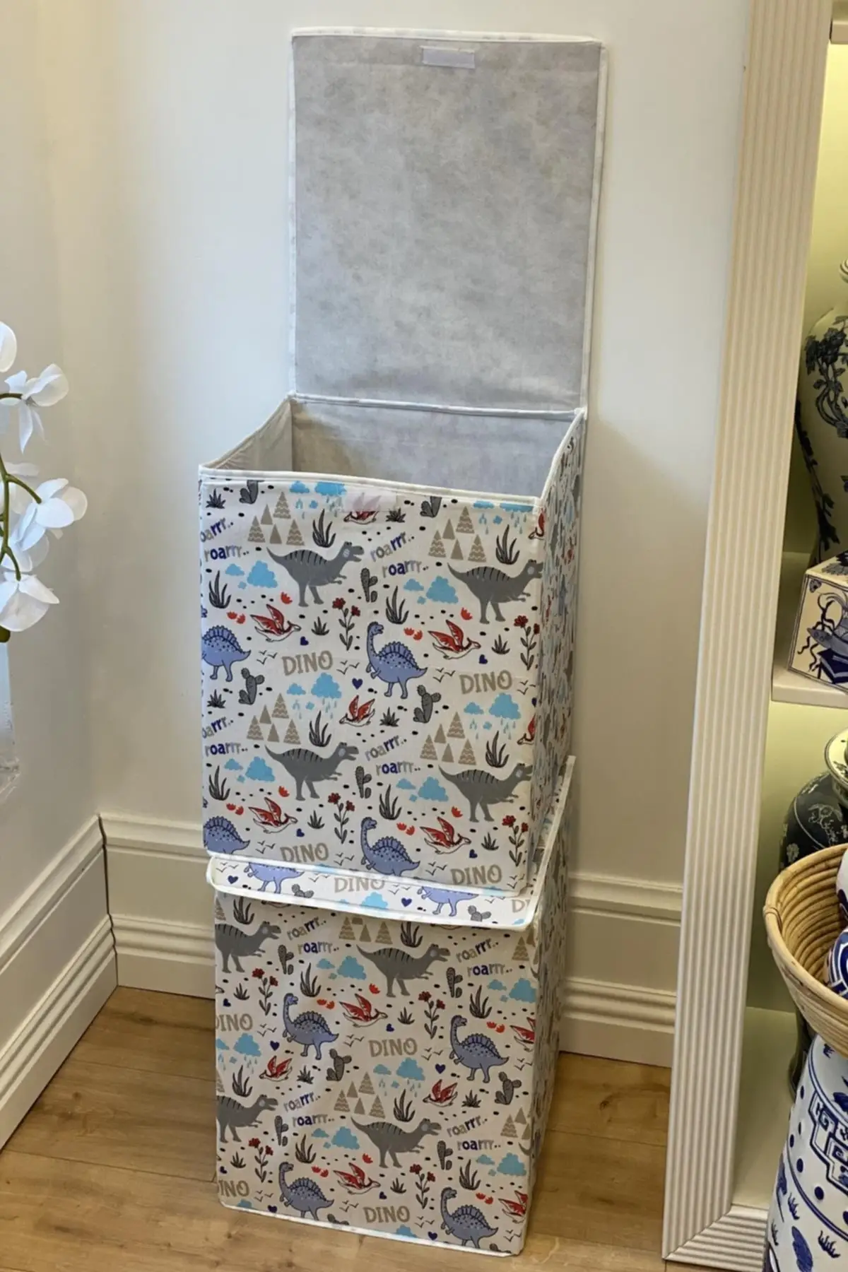 

2 шт., корзина для игрушек с крышкой, 40x40x45 см