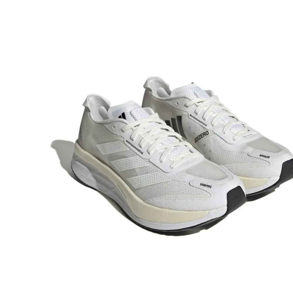 Мужские и женские кроссовки Adidas Adizero Boston 11 амортизирующие удобные низкие белого