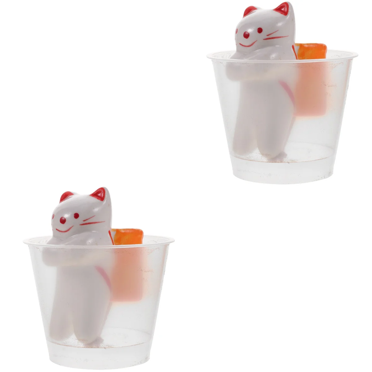 

Set 2 Desktop Pendant Plastic Flower Pot Fun Potted Decoratoin Ceramic Animal Planter Decorative Planters