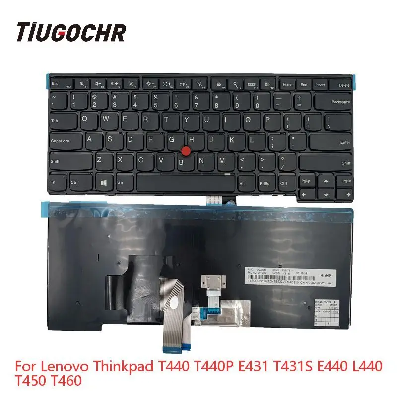 Новая английская Клавиатура США для Thinkpad E431 E440 L440 L450 L460 черная рамка с указателем 04Y0824 04Y0860
