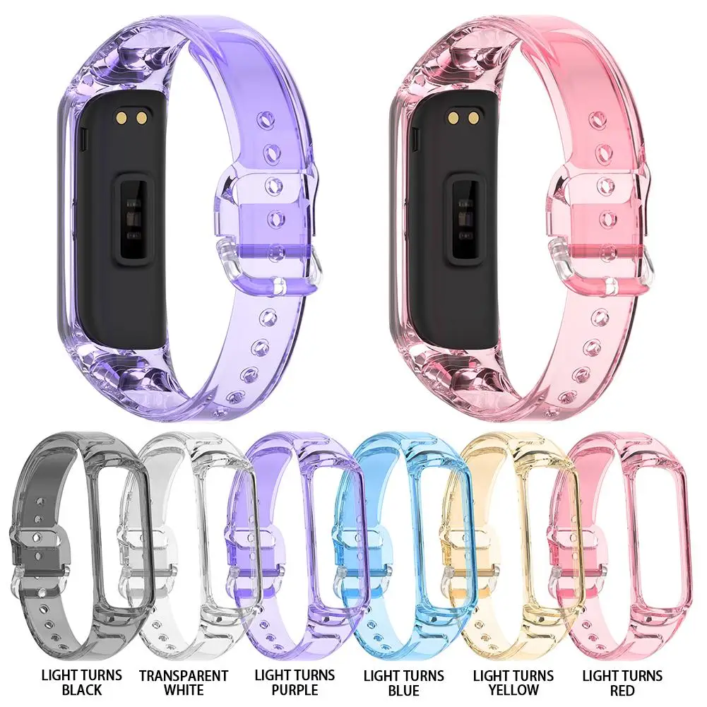 

Multi-color Smart Watch Band Strap Light-changing Replacement Wristband Compatible For Samsung Fit2 R220 Bracelet Sm-r220