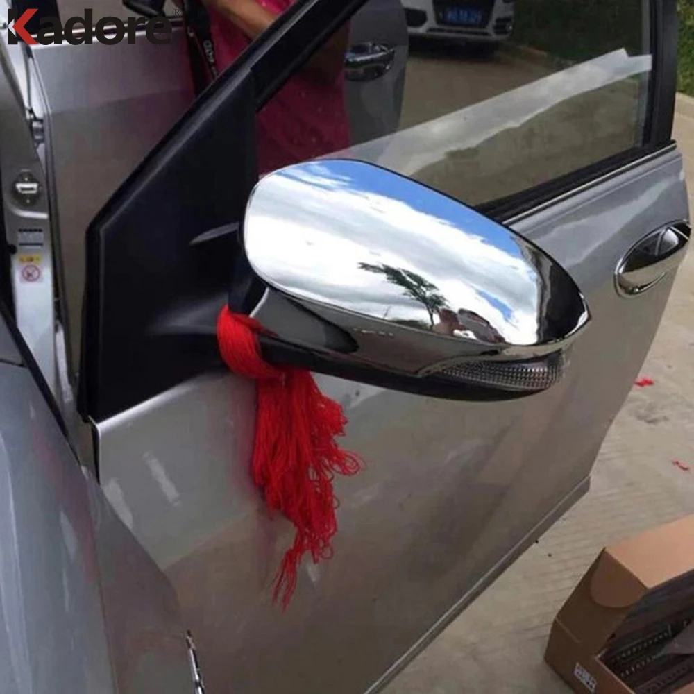 

Rearview Mirror Cover Trim For Toyota Corolla 2013 2014 ABS Chrome Rear View Side Wing Mirrors Cap Cover Car Styling Accessories