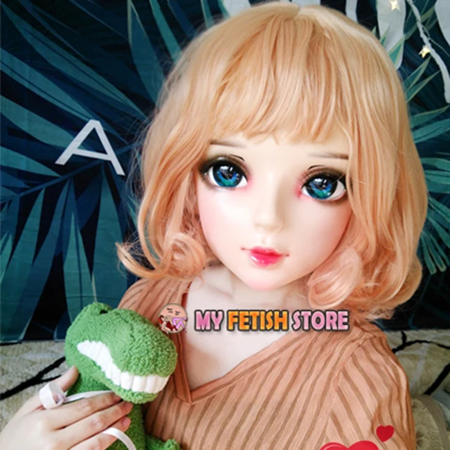 Фото (Ши-10) Женская милая девушка Смола Половина головы Кигуруми BJD Глаза Crossdress Косплей Японское аниме Ролевая маска Лолиты с глазами и париком №5