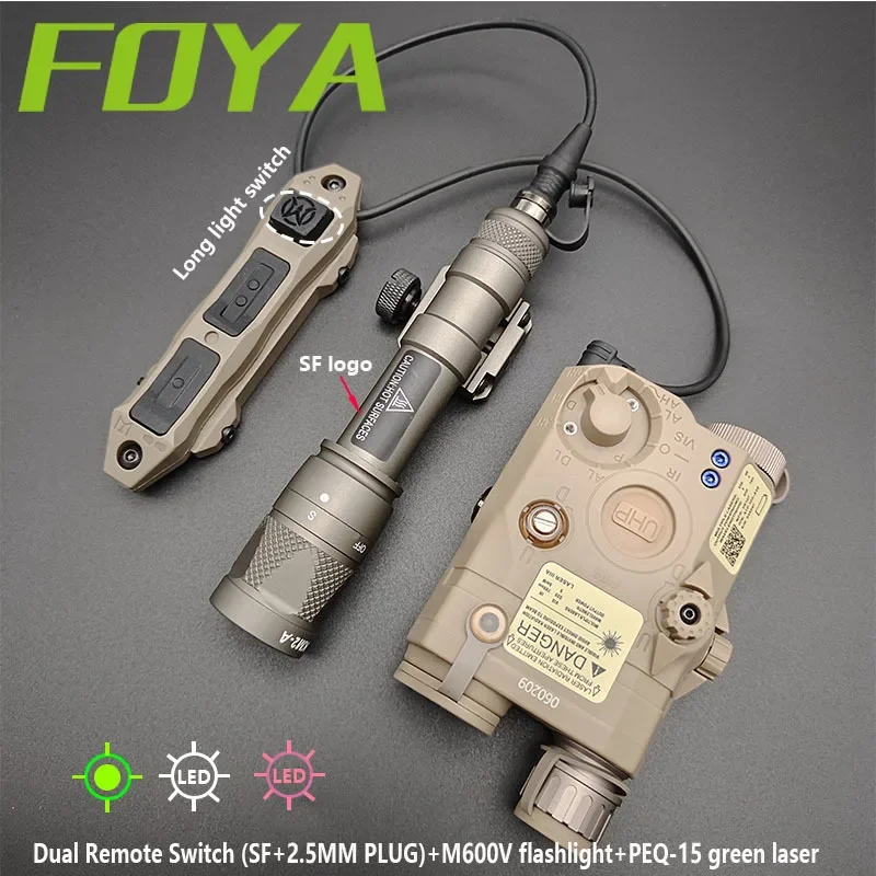 Тактический PEQ15 Красный Синий Зеленый Лазерный ИК-заполняющий Свет и