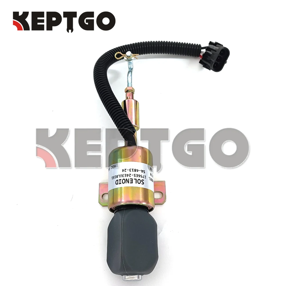 Электромагнитный клапан отключения подачи топлива 24 В SA-4813-24 для Ouman Shangchai 6114 DIESEL