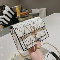 Women Shoulder Bags Summer New 2022 Korean Version The Messenger Handbag Metal Chain Wild Crack Printing Dropshipping