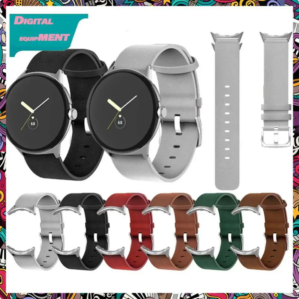 

Ремешок кожаный для наручных часов, нескользящий сменный Браслет с защитой от пота, 16 18 20 22 24 мм