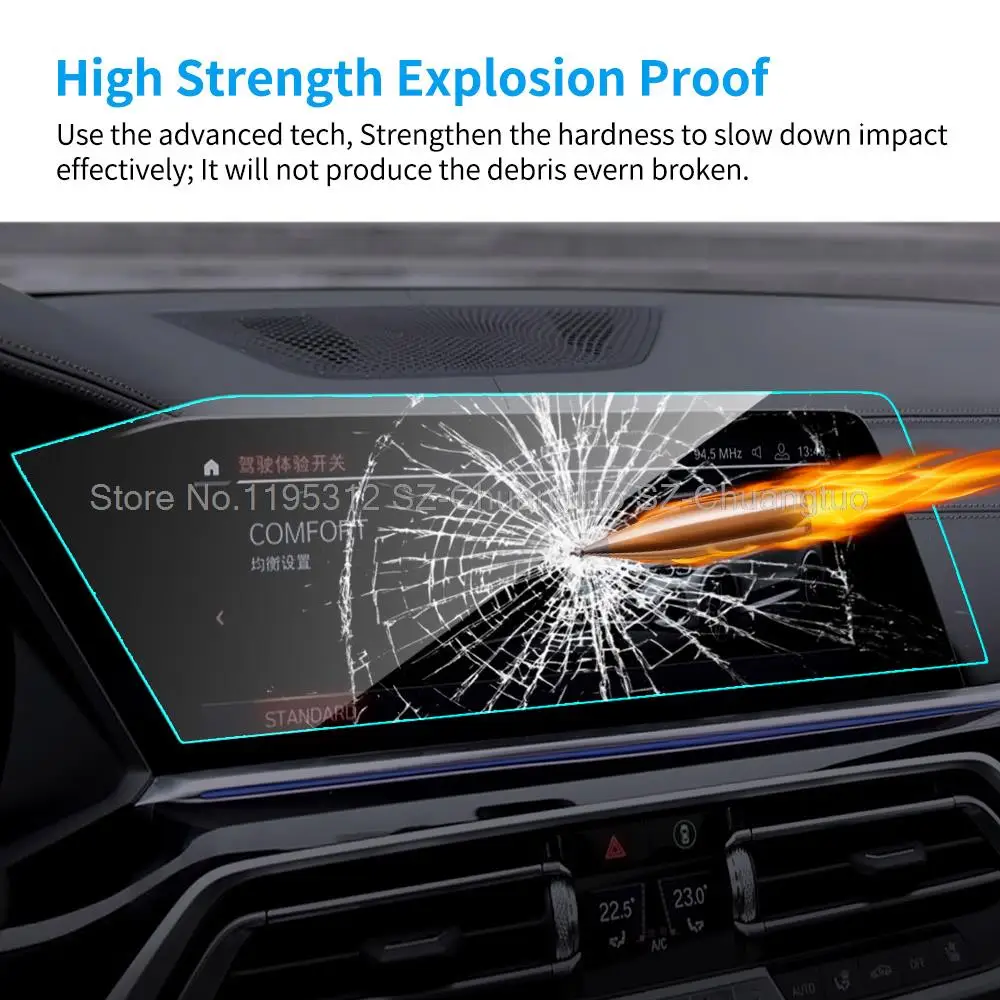 Защитная пленка из закаленного стекла для BMW X5 G05 12 3-дюймовый левый руль