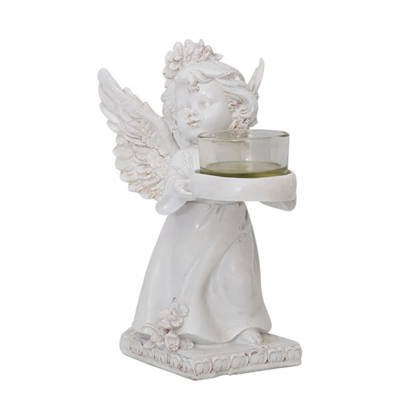 

Angel Figurine Candle Holder Desktop Decorative Candlestick