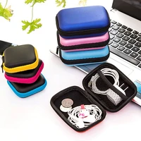 1pcs eva mini portable earphone bag coin purse headphone usb cable case storage box wallet carrying pouch bag earphone accessory