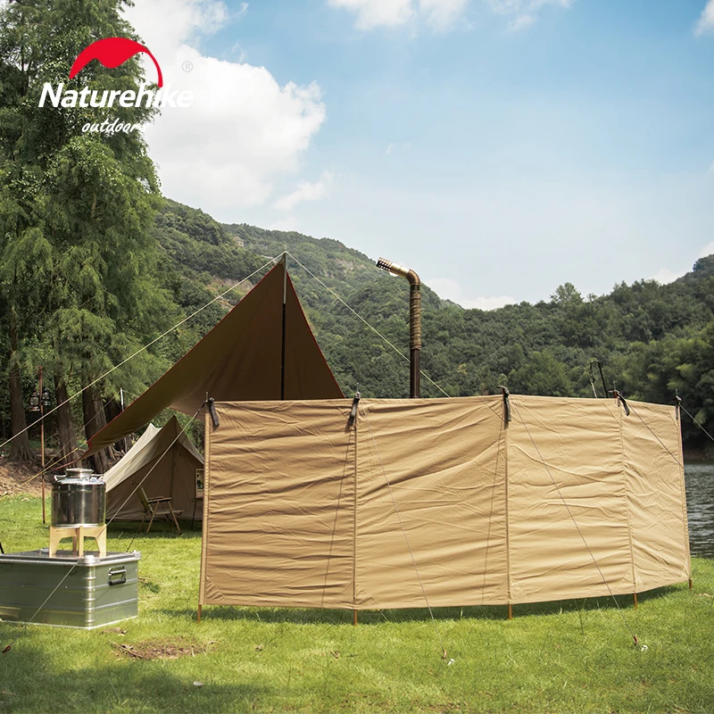 

Naturehike палатка ветрозащитная 3*1 м хлопок 2,57 кг Портативный Открытый Пикник барбекю массив экран NH20TM088