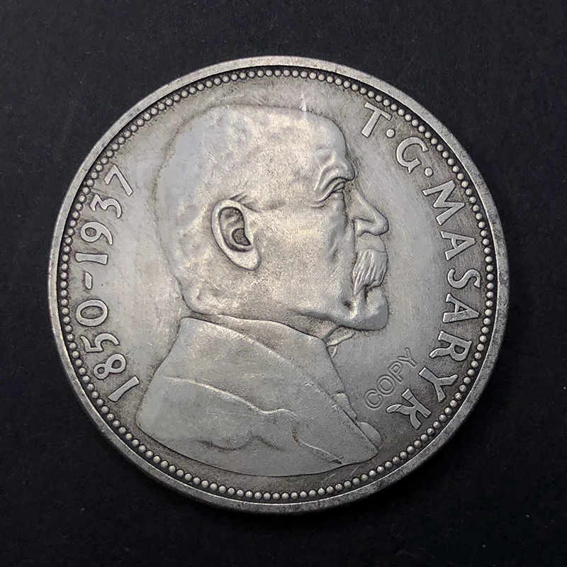 1850-1937 чешский Словацкий масарик 20 krona антикварная металлическая монета Декор для