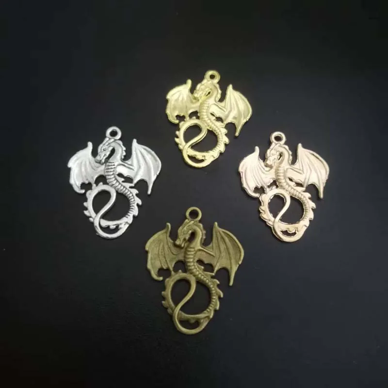 Подвеска в виде летающего дракона, 8 шт./Лот, 35x27 мм