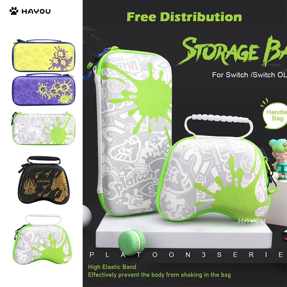 

Storage Bag for Nintendo Switch Portable Waterproof Hard Shell for NS Oled Pro Controller/Joycon Carrying Bag