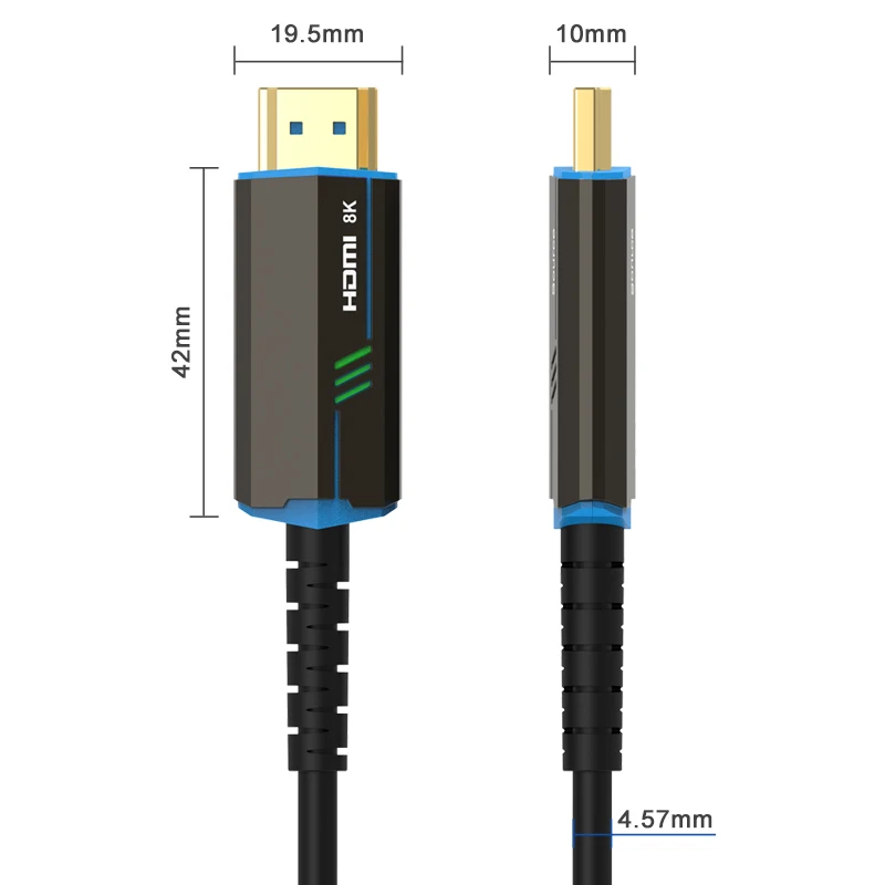 8K HD высокоскоростной 2 1 HDMI 8K/60Hz 4K/120Hz 48Gbps совместимый волоконно-оптический кабель