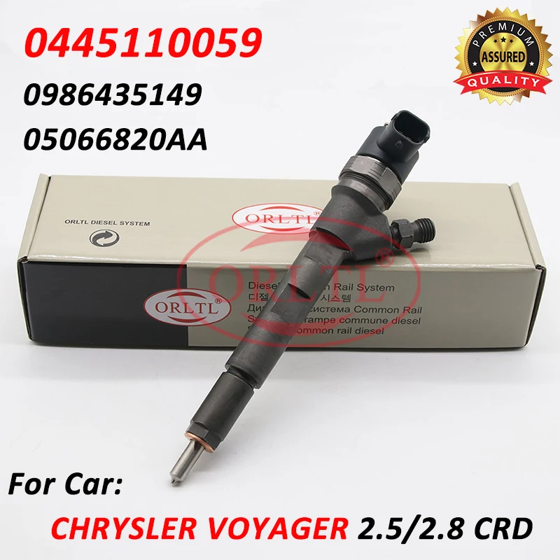 

Форсунка для дизельного топлива 0445110059, Форсунка для Впрыска Common Rail 0 445 110 059 для JEEP CHEROKEE KJ MK2 2001-2008 2,8 CRDI