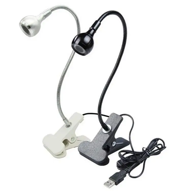 

3W LED Desk Computer Lamp USB Powered Eye Protection Table Light 360°Folding Adjustable Clamp Night Light Indoor Lighting