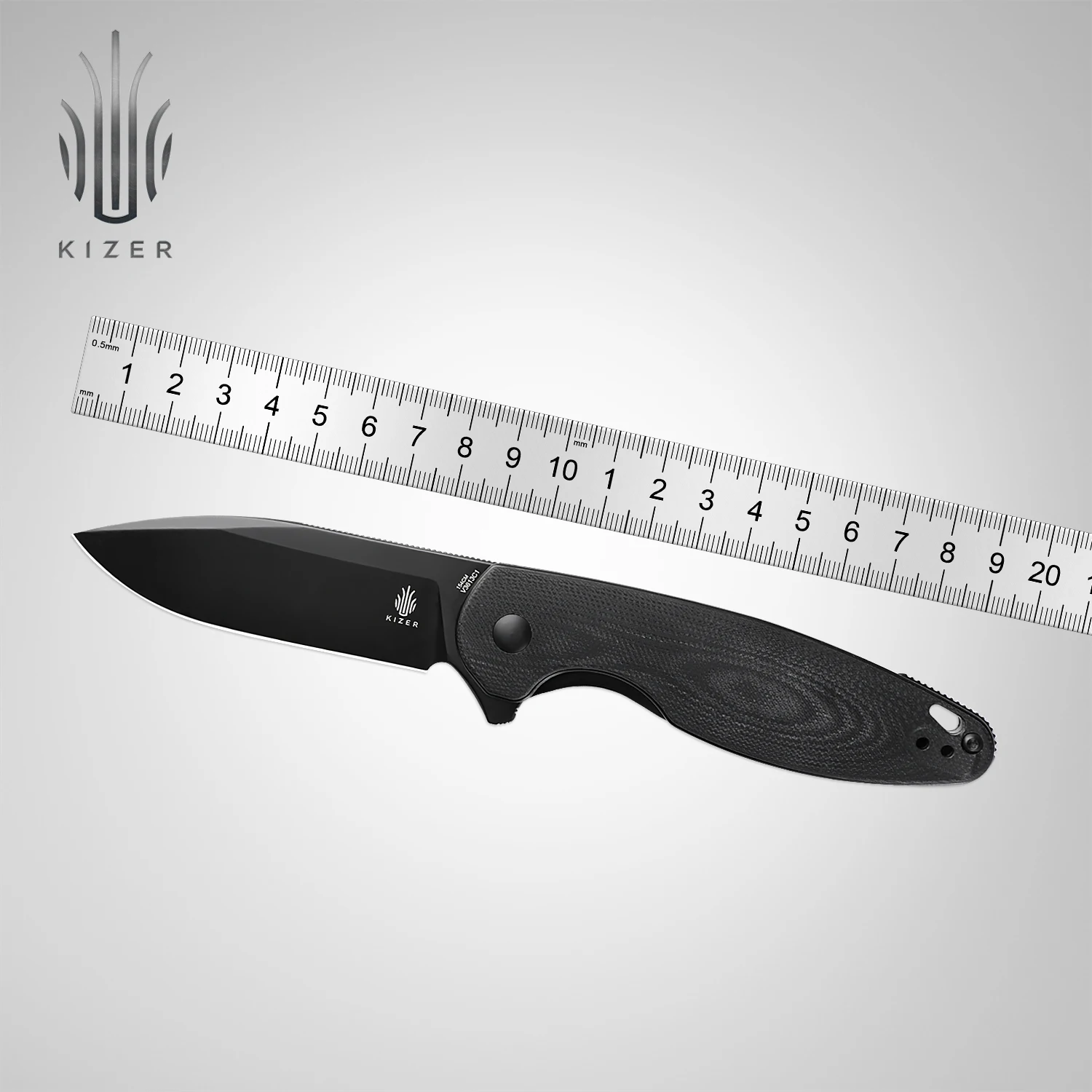 Kizer Pocket Knife V3613C1/V3613C2 Cozy 2022 New Black G10/Green Micarta &154CM Steel Blade Outdoor Folding EDC Knife