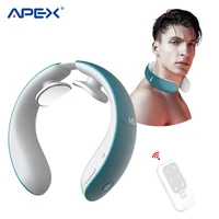 intelligent neck massagers portable neck massage with heatvibration and impulse functionsupport app and remote control use at