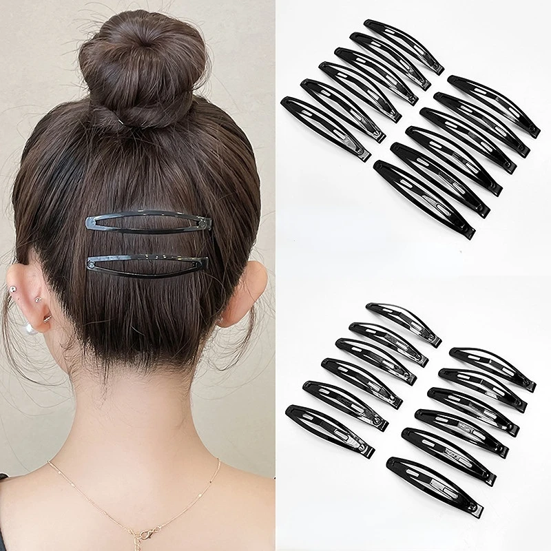 

10pcs Black Matte Women Hairpins Bangs Broken Hair Clips Barrettes Side Pea Clip High Quality Hearwears Fashion Hair Accessories
