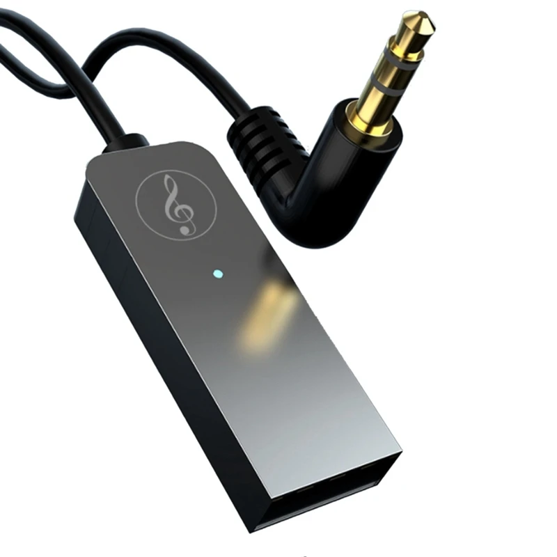 

Bluetooth Adapter Wireless Car Bluetooth Receiver USB To 3.5Mm Jack Audio Music Mic Handsfree Adapter For Car Speaker