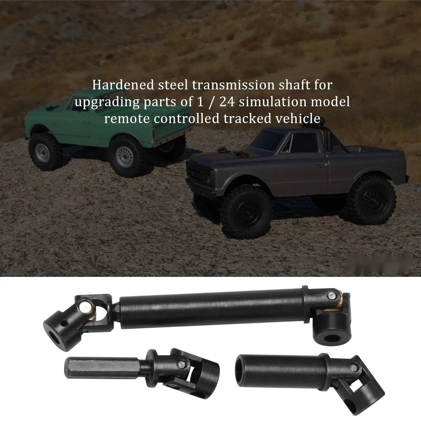 

Приводной вал из закаленной стали для Axial SCX24 C10 B-17 AXI00001 AXI00002 1/24, детали для обновленного радиоуправляемого гусеничного автомобиля, аксессуары