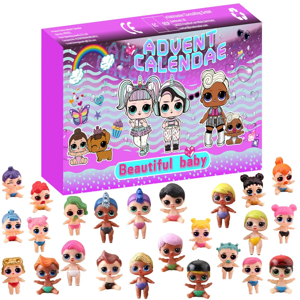 

LOL Surprise Doll Original Blind Box Girls 24 Figure Party Decorations Supplies Christmas Advent Calendar Countdown Home Decor