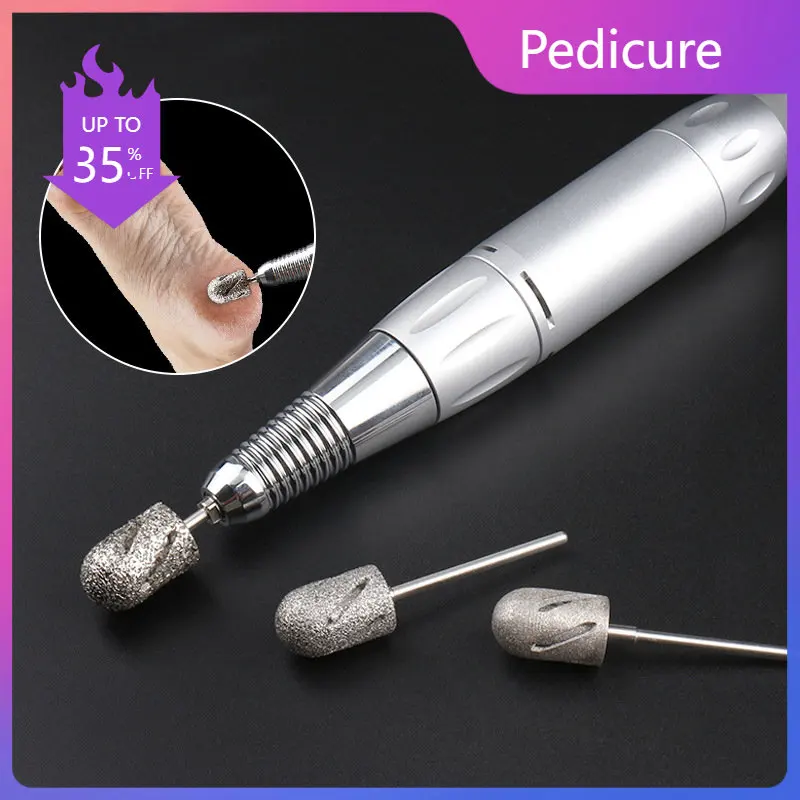 

Diamond Pedicure Drill Bit Professional 3/32" Cone Shape Foot Callus Remover Cutter Sanding Caps for Dead Cracked Skin Clean