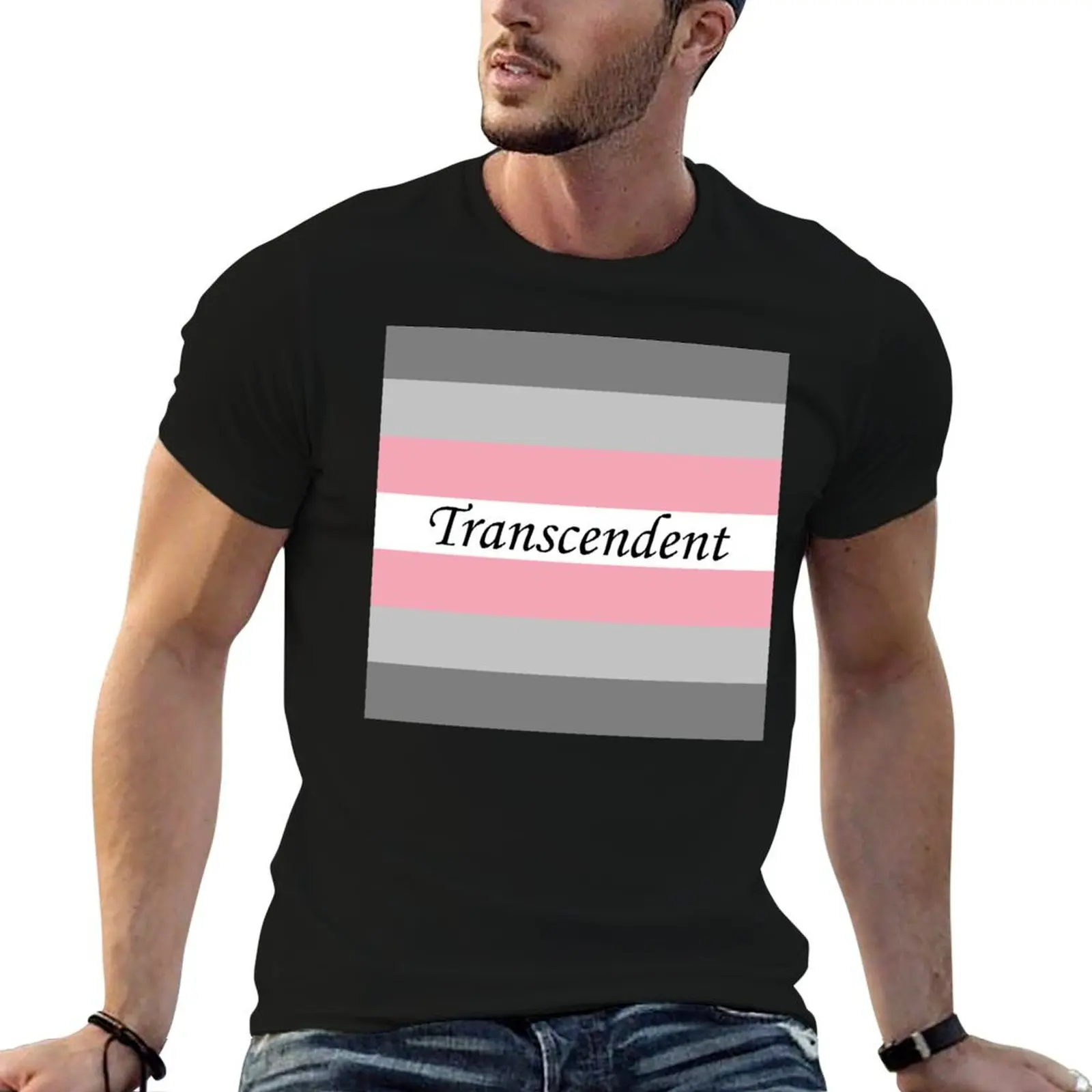 Фото Футболка Transcendent Demigirl, мужские футболки, дизайнерские футболки с графическим принтом для мужчин, футболка №1