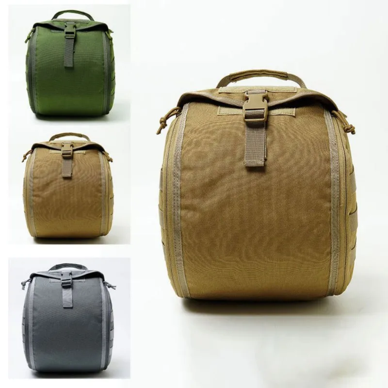 

1000D Nylon Bag Nylon Face Mask Storage Bags Portable Water Proof Molle System Tactical Helmet Storage Bags Handbag