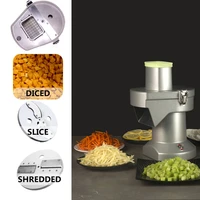 commercial small fully automatic multi function vegetable cutter electric dicing machine shredding machine slicer