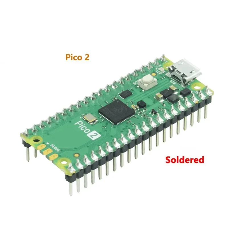 Фото Превосходная плата для разработки Raspberry Pi Pico 2 RP2350 Pico2 ARM Cortex-M33 и RISC-V Hazard3 520 Кбайт 4 Мбайт QSPI Flash №5