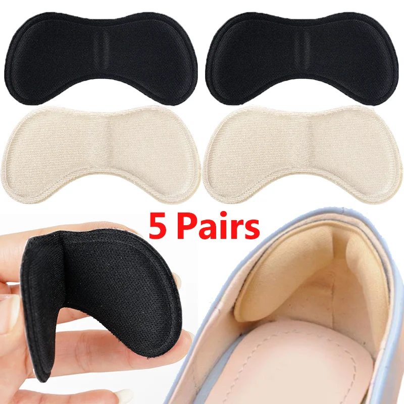 

5 Pairs Sponge Heel Pads Adhesive Patch for Pain Relief High Heels Shoes Sticker Foot Care Liner Grips Insole Cushion Insert Pad