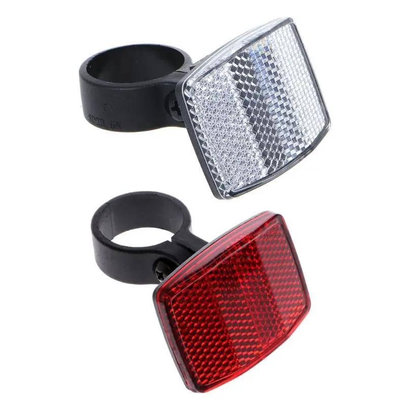 

Bike Handlebar Reflector Reflective Front Rear Warning Light Safety Lens