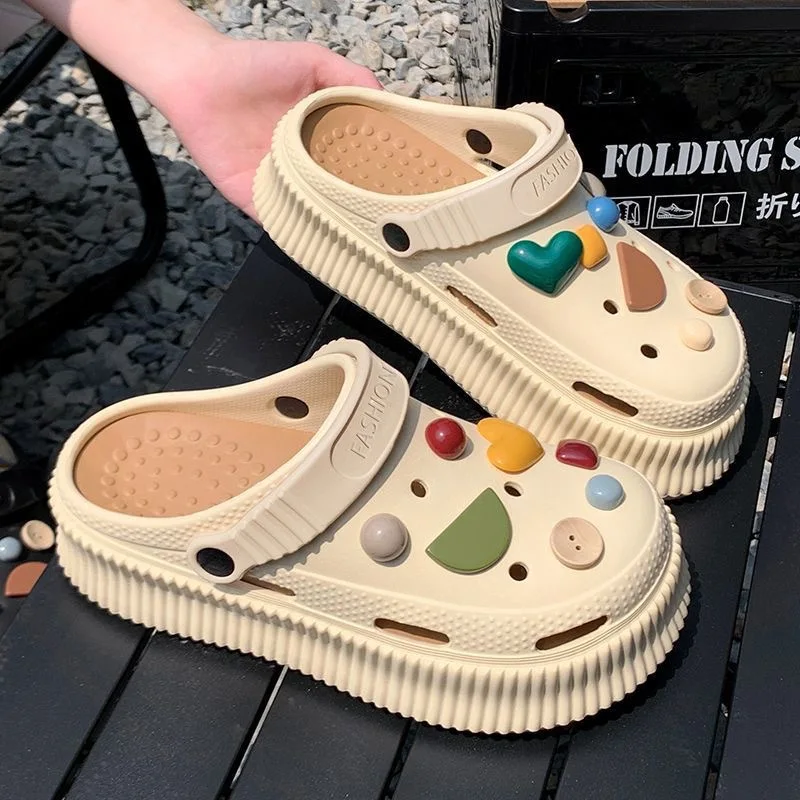 Women Summer Clogs Vacation Slippers Non-slip EVA Soft Bottom Shoes Classic Nursing Clogs Hospital Women Work Medical Sandals