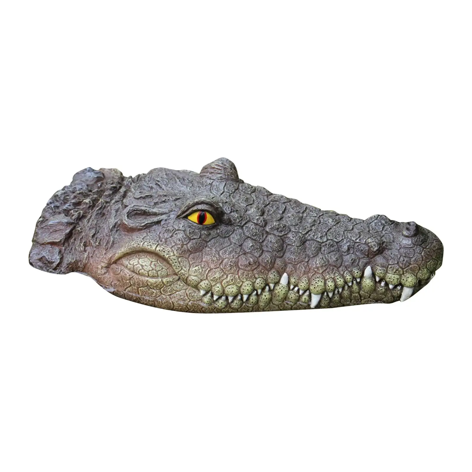 

Fake Floating Crocodile Head Prank Toy Outdoor Statues Deterrent Ducks Alligator Head Gator Head for Pool Garden Pond Decor