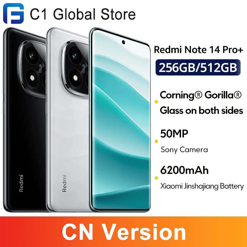 Оригинальный смартфон Xiaomi Redmi Note 14 Pro Plus 5G 50 МП OIS 6200 мАч 120 Гц 6 67 дюйма 1 5 К дисплей