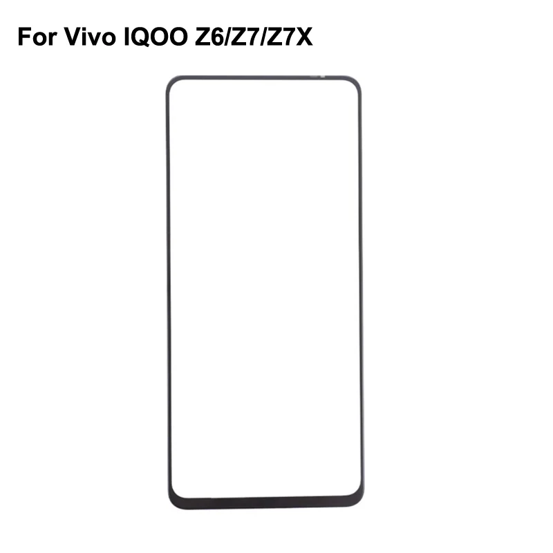 Переднее ЖК-стекло для Vivo IQOO Z6 сенсорный экран для Vivo IQOO Z7 Z 7x Сенсорная панель внешнее стекло экрана без гибкости