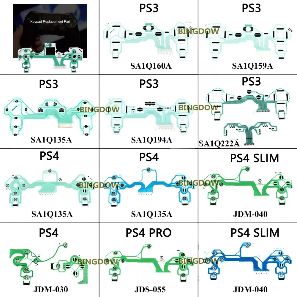 

100 шт. для контроллера PS3, ленточный кабель, проводящая пленка SA1Q160A SA1Q159A SA1Q135A SA1Q194A SA1Q222A PS4 Pro Slim JDM 030 040 050