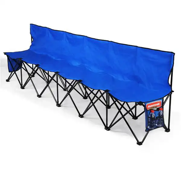 

Duty Portable 6 Seater Bench Sport Sideline Bench with Carry Bag