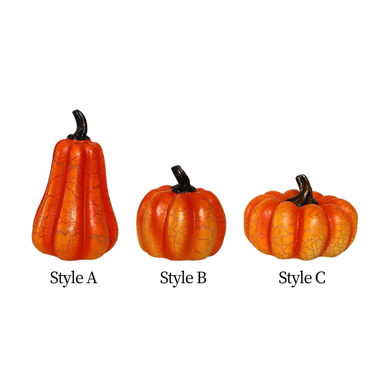 

Halloween Resin Lighted Pumpkin Decoration for Farmhouse Festival Versatile