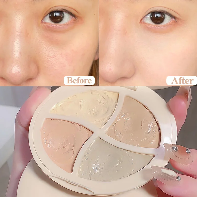 

Moisturizing Concealer Palette Foundation Cream Full Coverage Acne Marks Dark Circles Brighten Contouring Face Makeup Cosmetics