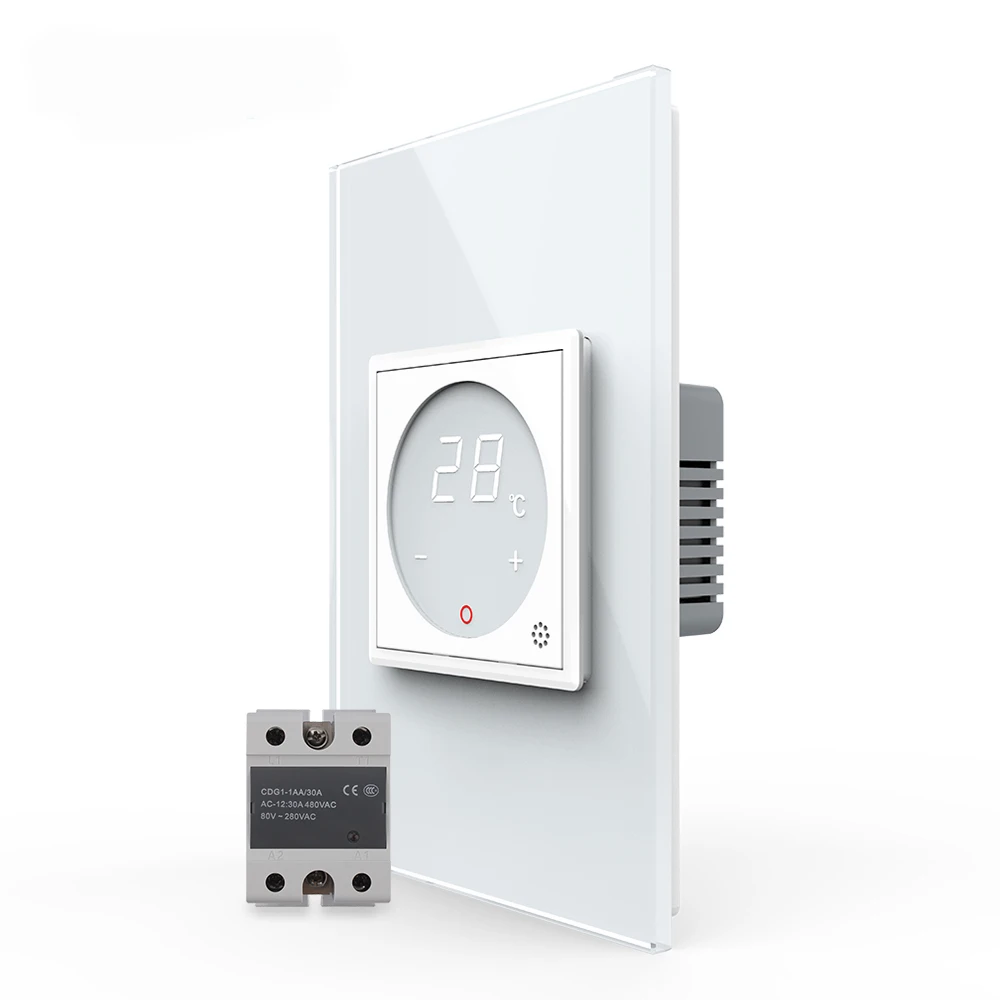 

Standard Thermostat with Temperature Control Relay Heating Device Switch 1000W/220V or 660W/120V for Each Gang 5A